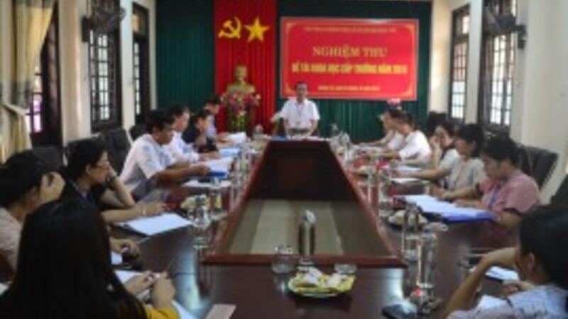 Trường Chính trị Lê Duẩn tổ chức nghiệm thu đề tài khoa học cấp trường năm 2019