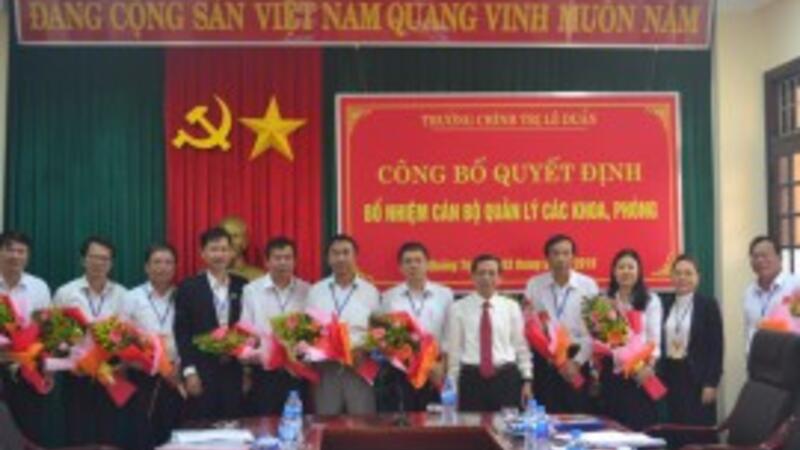 Trường Chính trị Lê Duẩn công bố Quyết định bổ nhiệm cán bộ quản lý các khoa, phòng